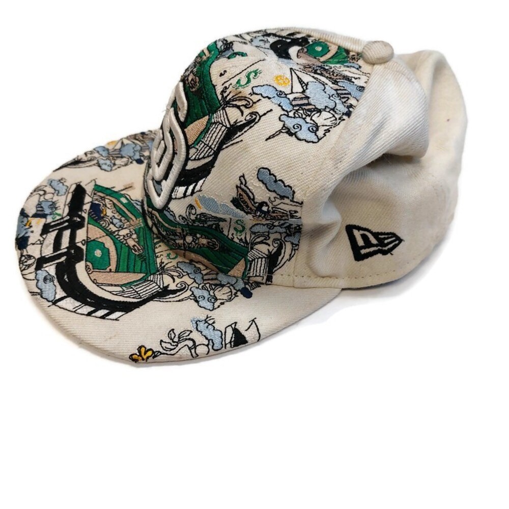 59Fifty New Era San Diego Padres Fitted Hat Cap Size 7 3/8 Embroidered Field - Picture 6 of 10